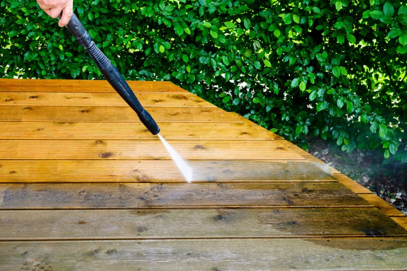Power Washing Deck Surface